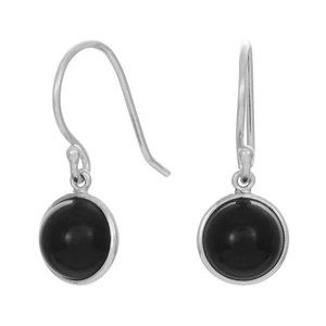 Nordahl Jewellery - SWEETS52 ørebøjler sølv m. sort onyx 30290170900